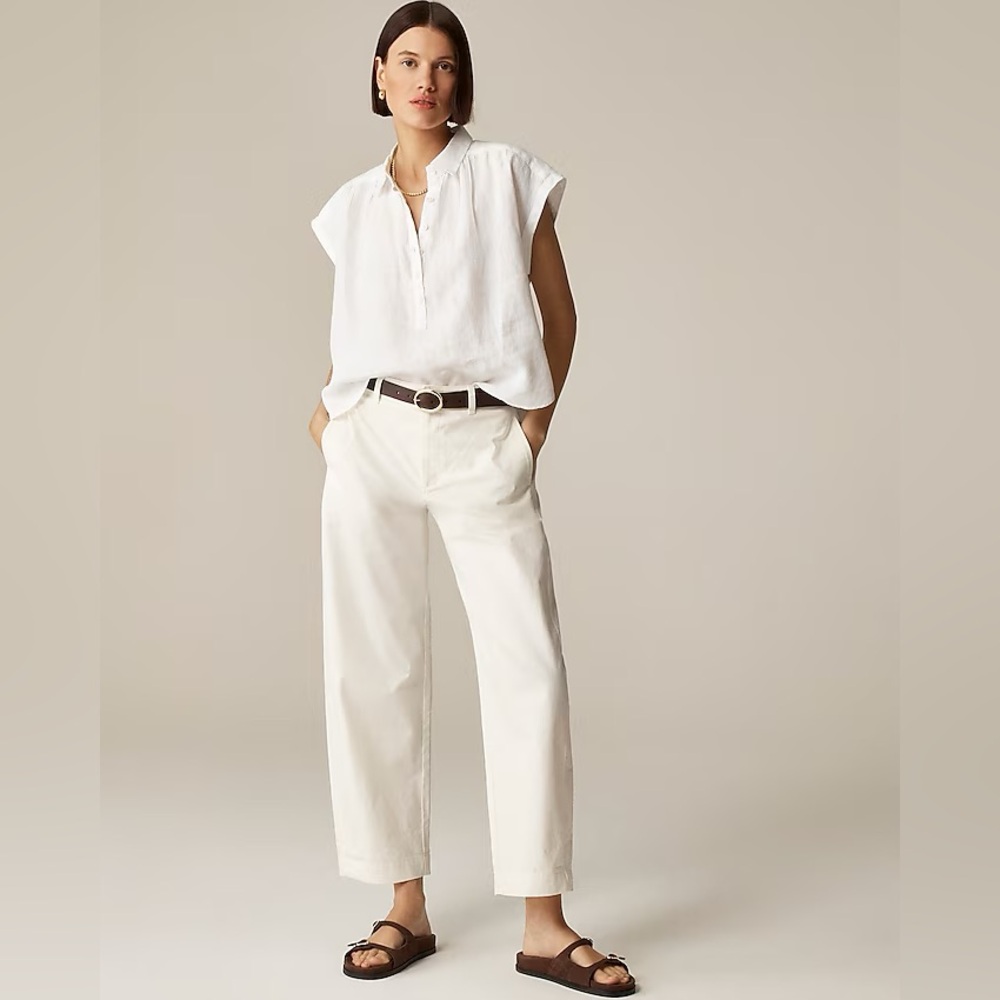 J. Crew New Capitaine shirt in Baird McNutt Irish linen